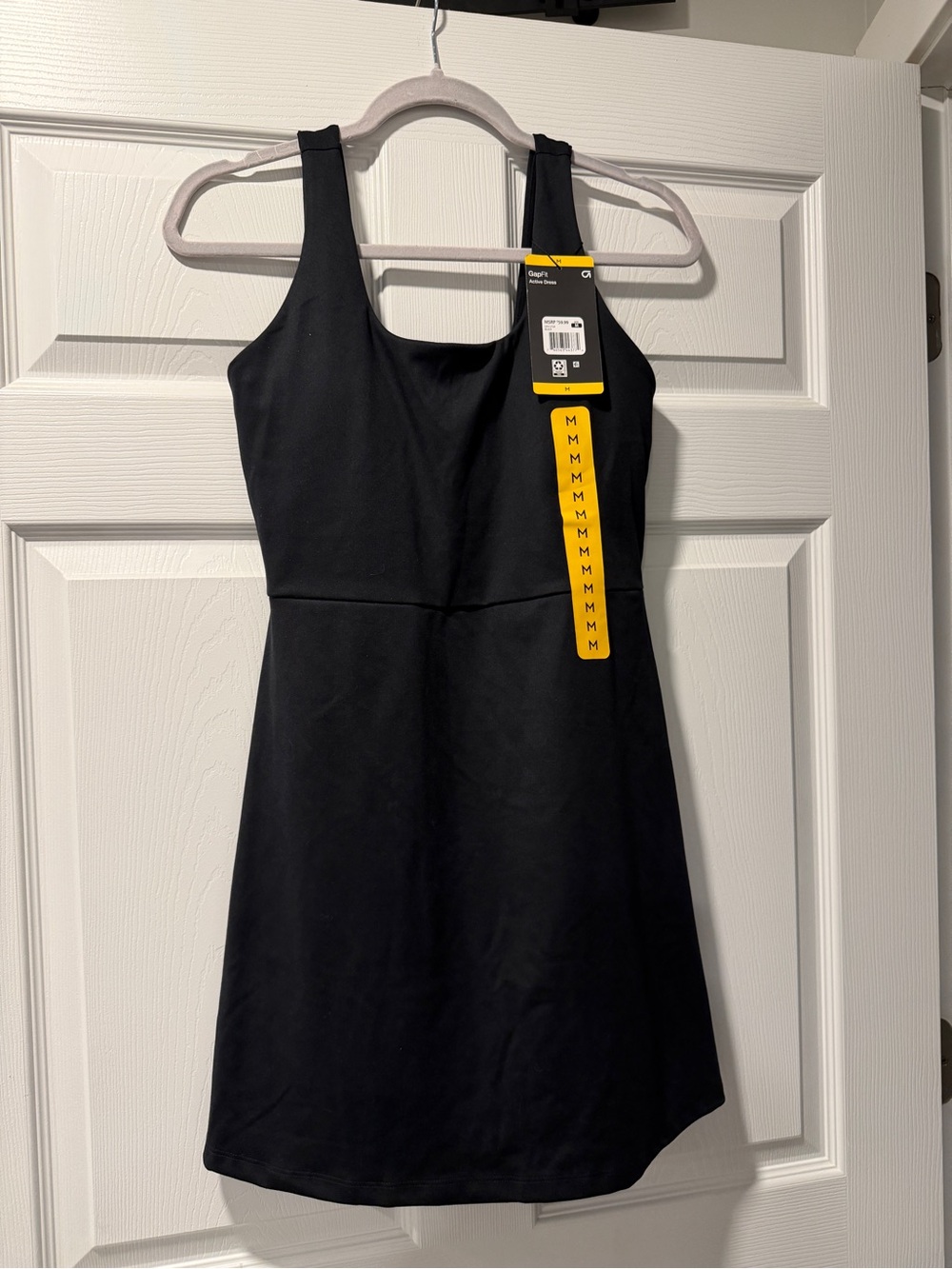 GAP Black Mini Tank Dress with built in shorts and bra. NWT